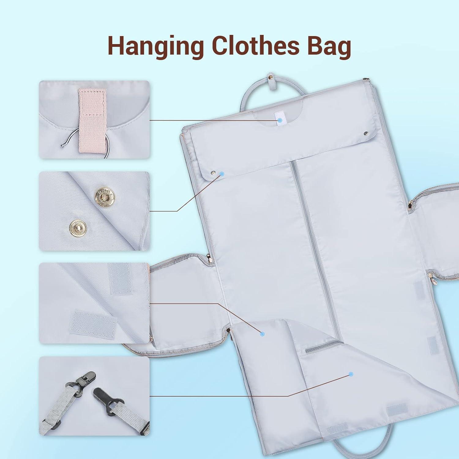 Bolsa Duffle de Viaje STHMEOOHT Azul 2 en 1 con Compartimentos