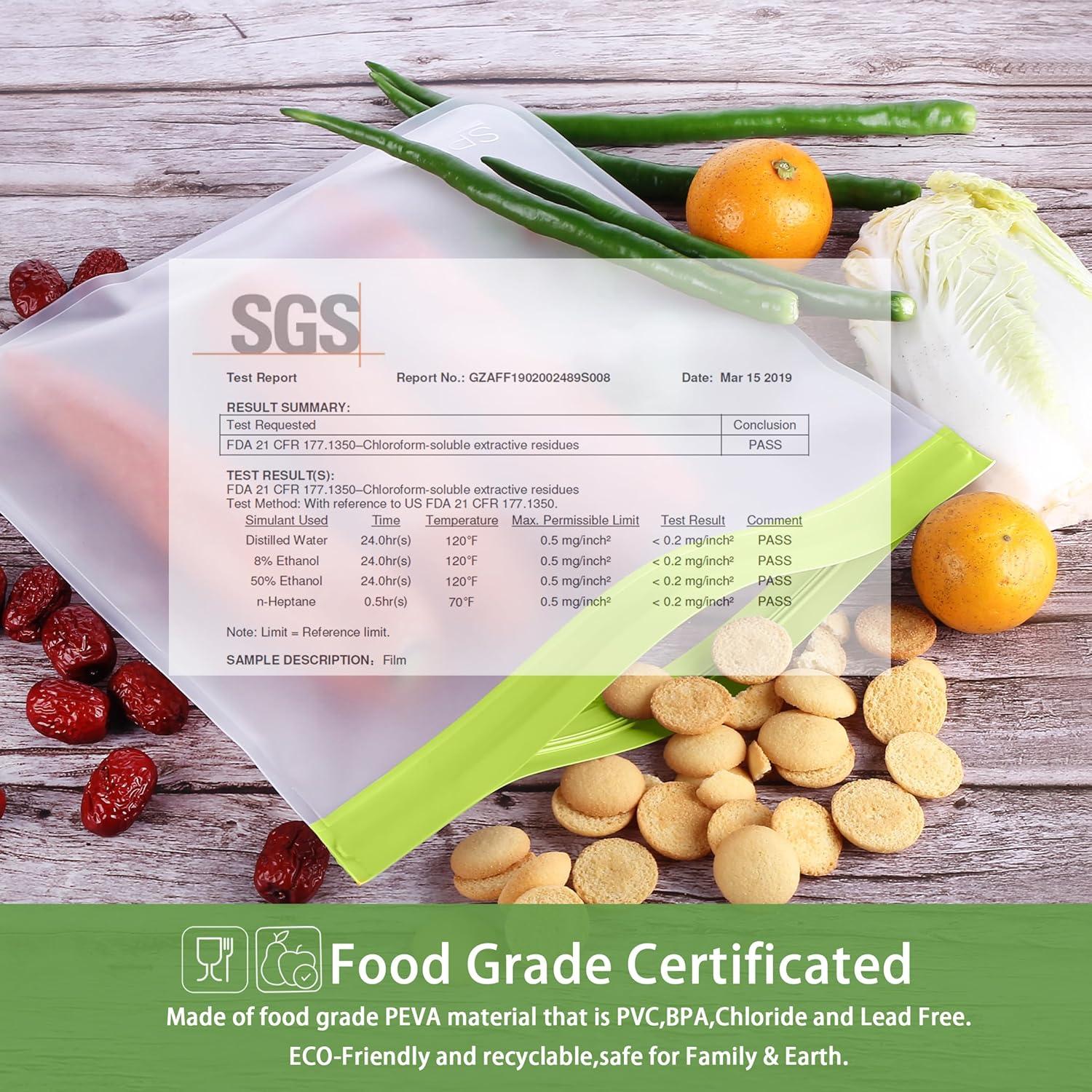 Bolsas Reutilizables de Congelador SPLF 6 Galones Multicolor