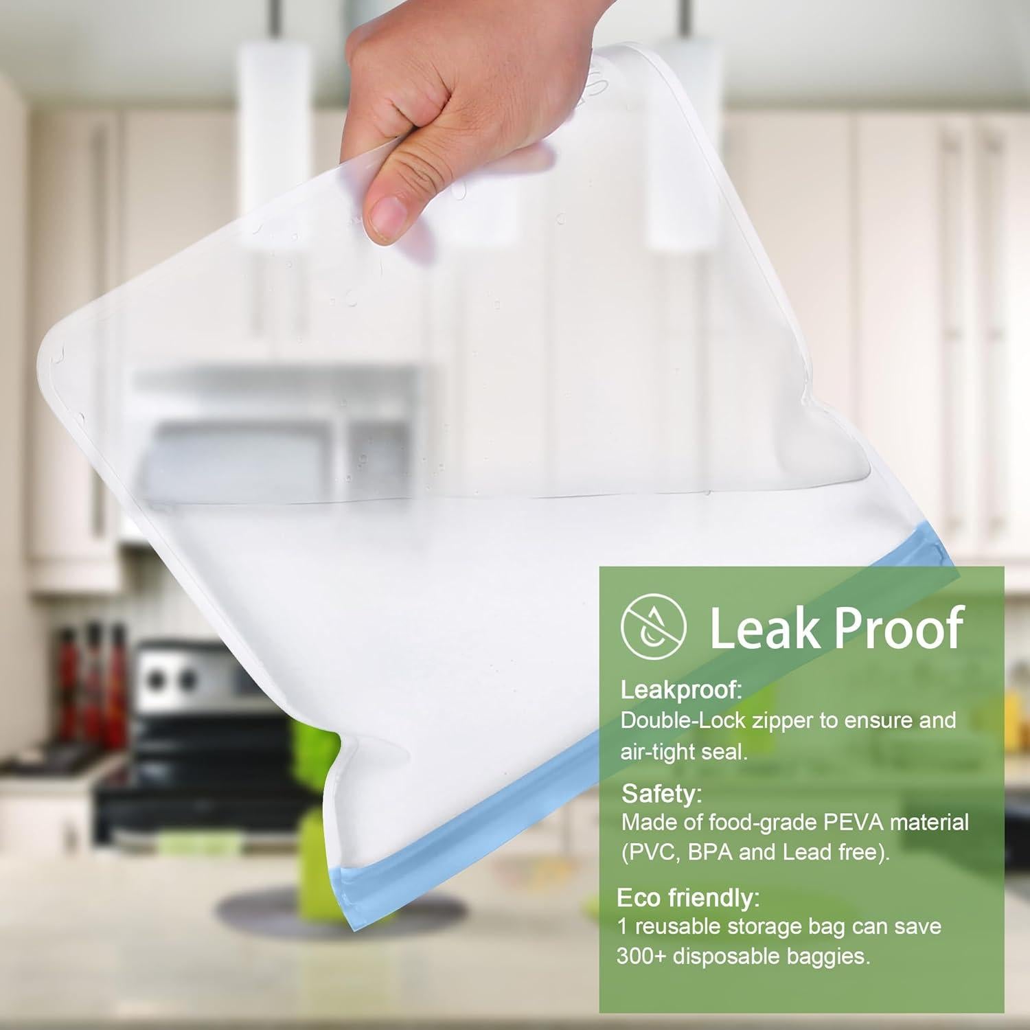 Bolsas Reutilizables de Congelador SPLF 6 Galones Multicolor