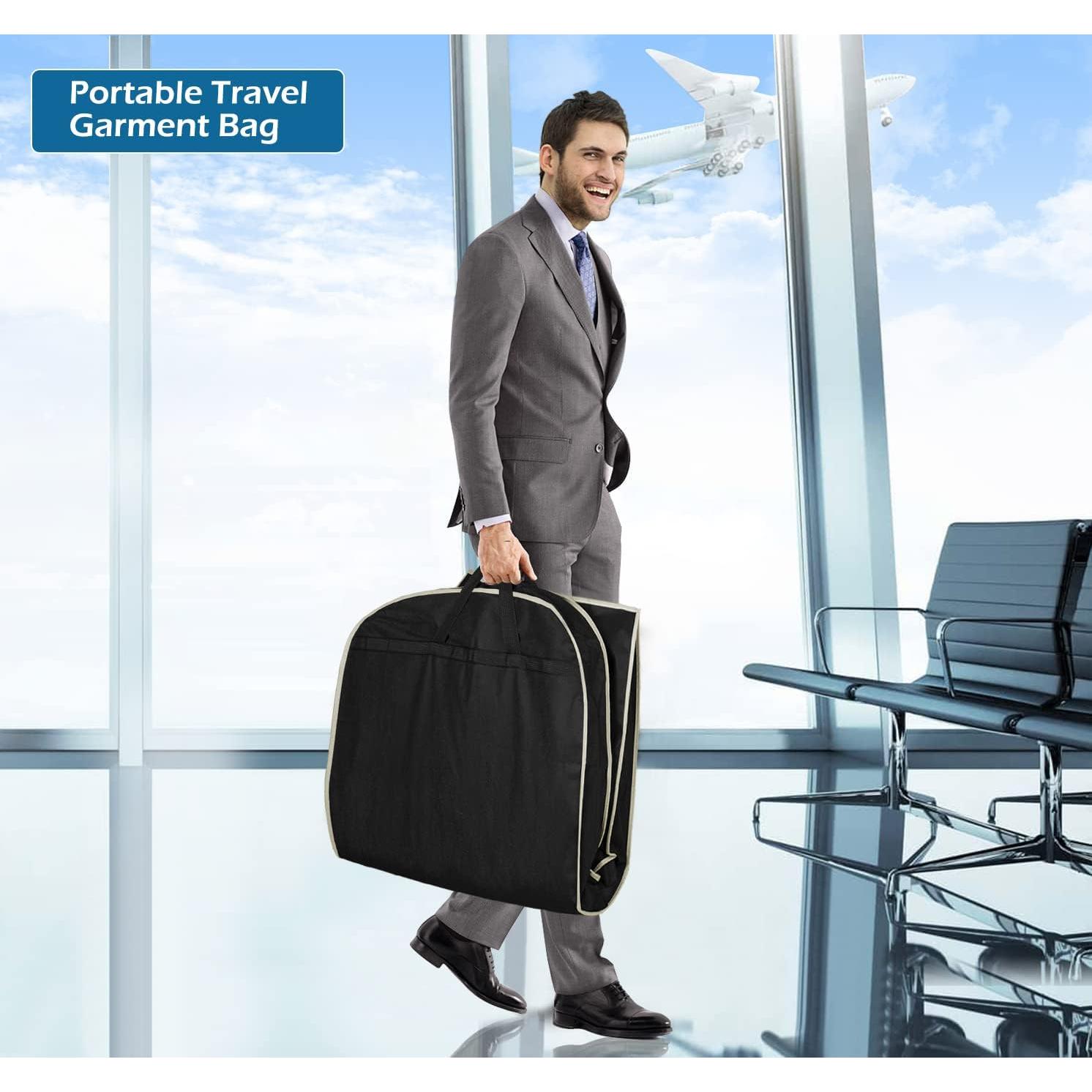 Bolsa de Viaje MISSLO 109cm Negra con Cremallera y Bolsillo