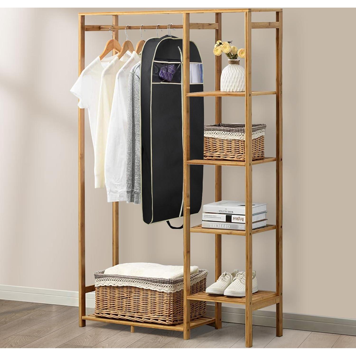 Bolsa de Viaje MISSLO 109cm Negra con Cremallera y Bolsillo