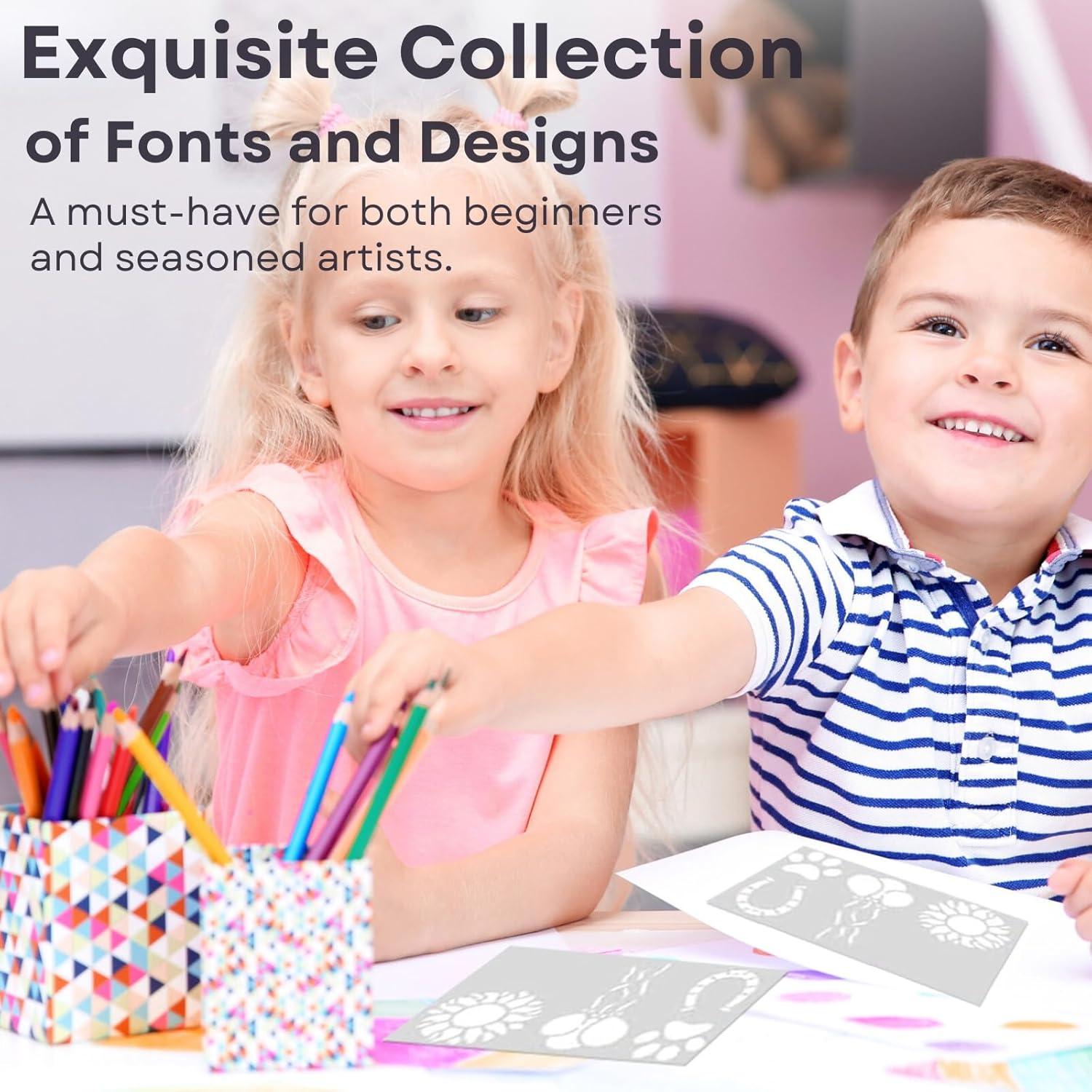 Plantillas de Letras Grandes Lofivilra 21x14 cm Reutilizables