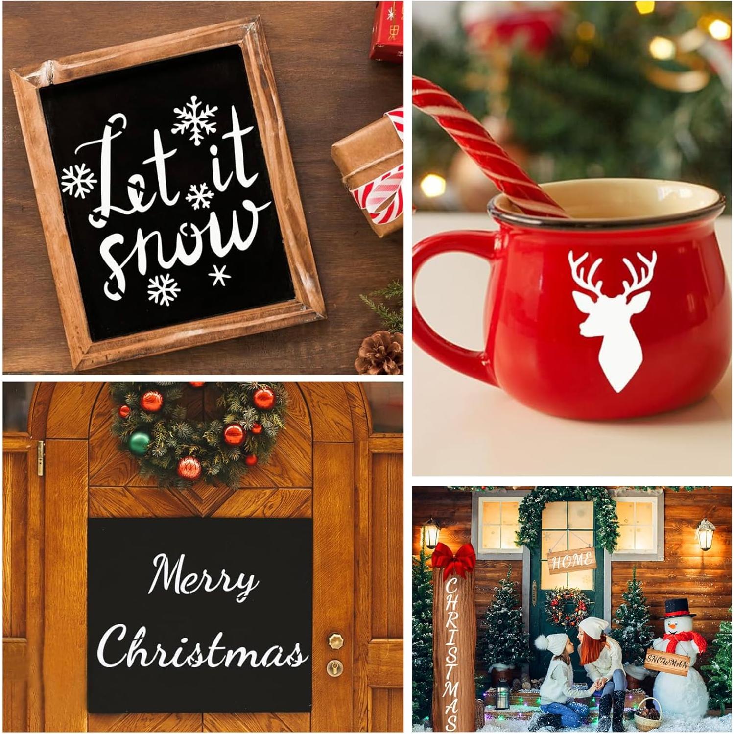 Plantillas de Letras Grandes Lofivilra 21x14 cm Reutilizables