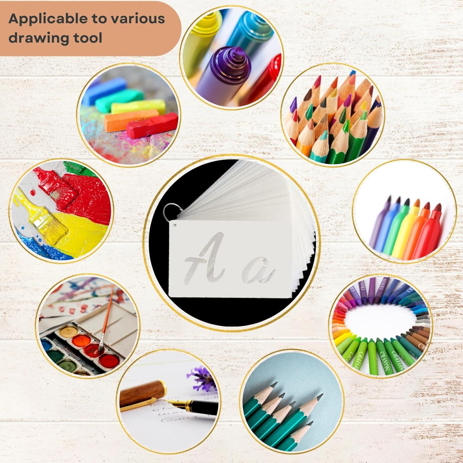 Plantillas de Letras Grandes Lofivilra 21x14 cm Reutilizables