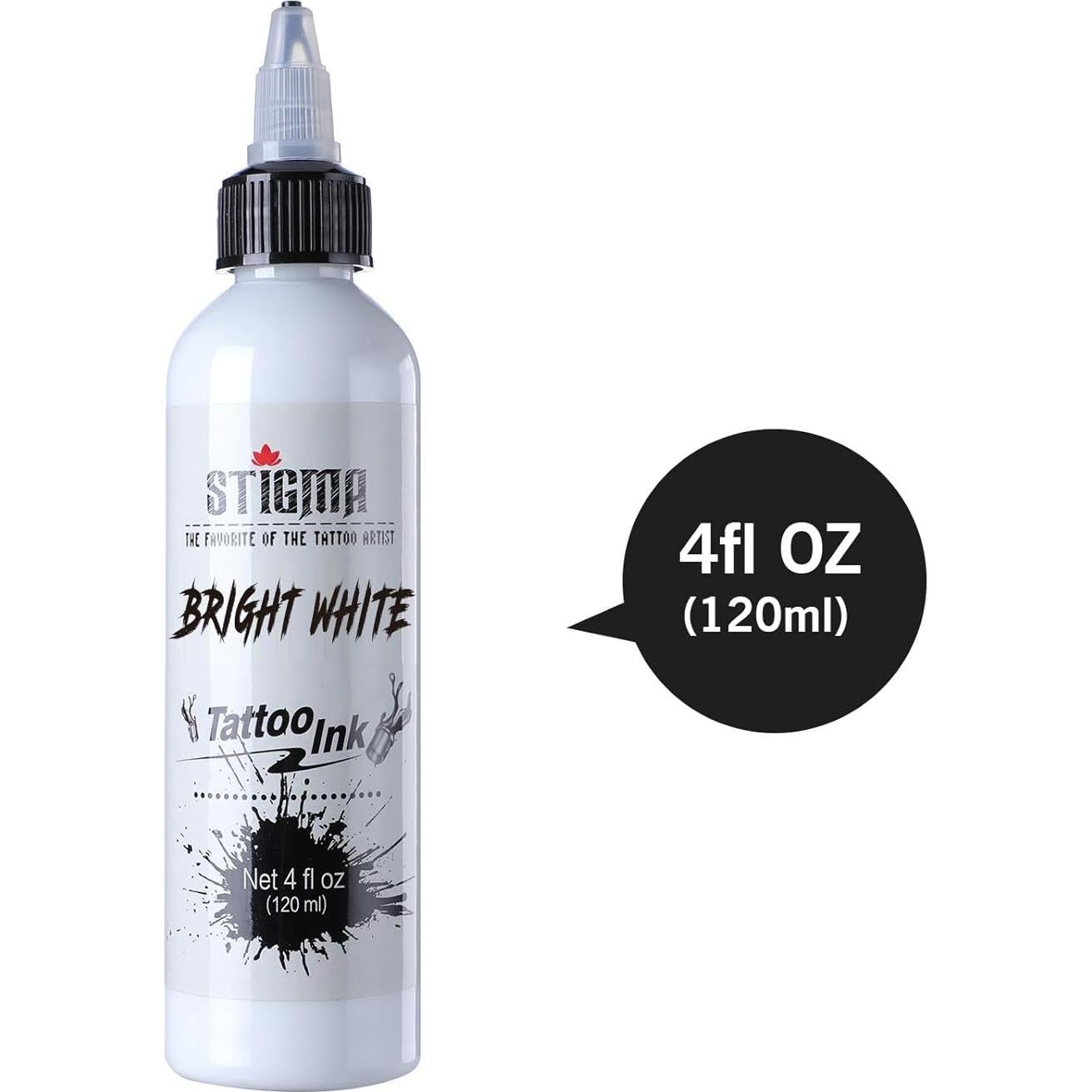 Tinta para Tatuajes STIGMA 120ml Blanco Brillante Pigmento