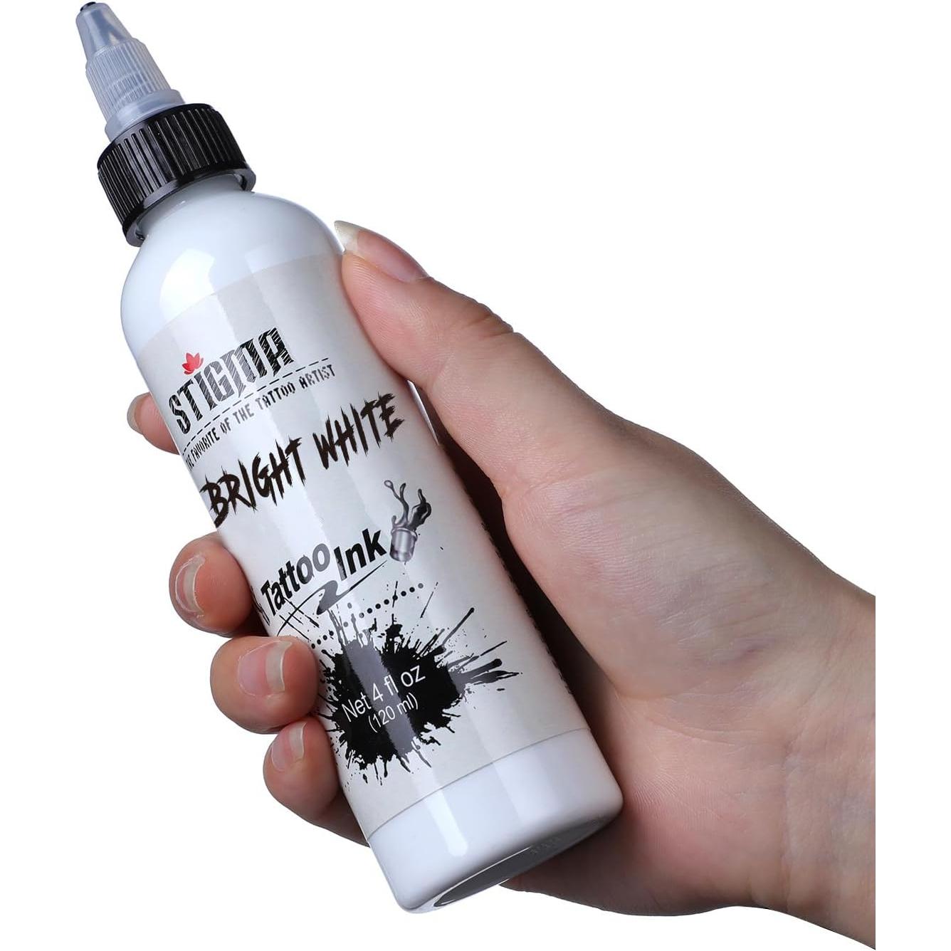 Tinta para Tatuajes STIGMA 120ml Blanco Brillante Pigmento