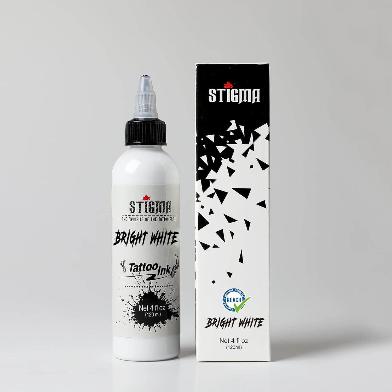 Tinta para Tatuajes STIGMA 120ml Blanco Brillante Pigmento