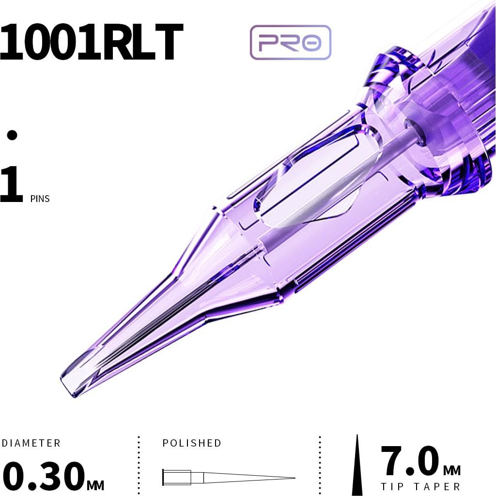 Cartuchos Agujas de Tatuaje Mast Pro 20Pcs 1001RLT Desechables