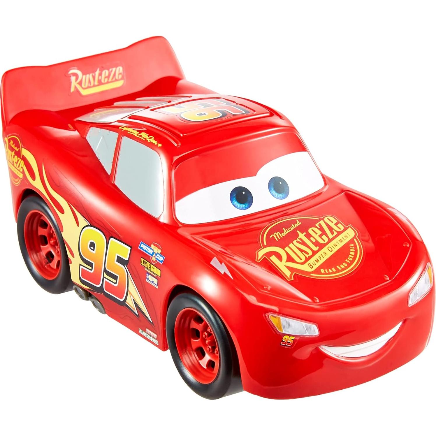 Juguete Rayo McQueen Track Talker Disney 14 cm con Sonidos