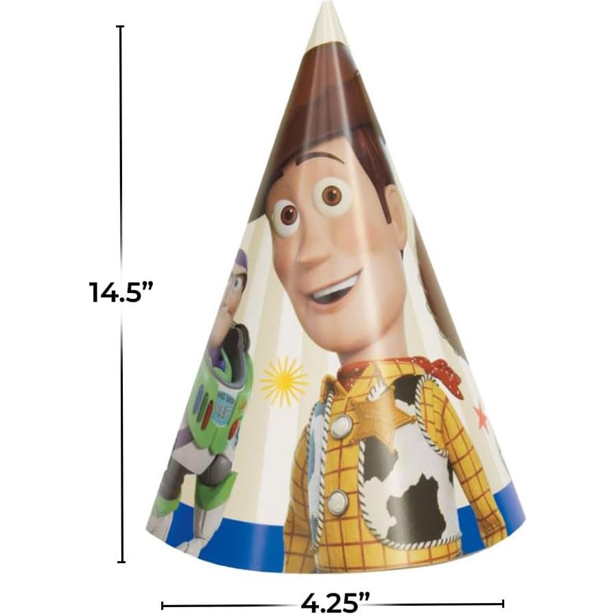 Sombreros de Fiesta Cono Disney Toy Story 4 - 8 Pcs Multicolor