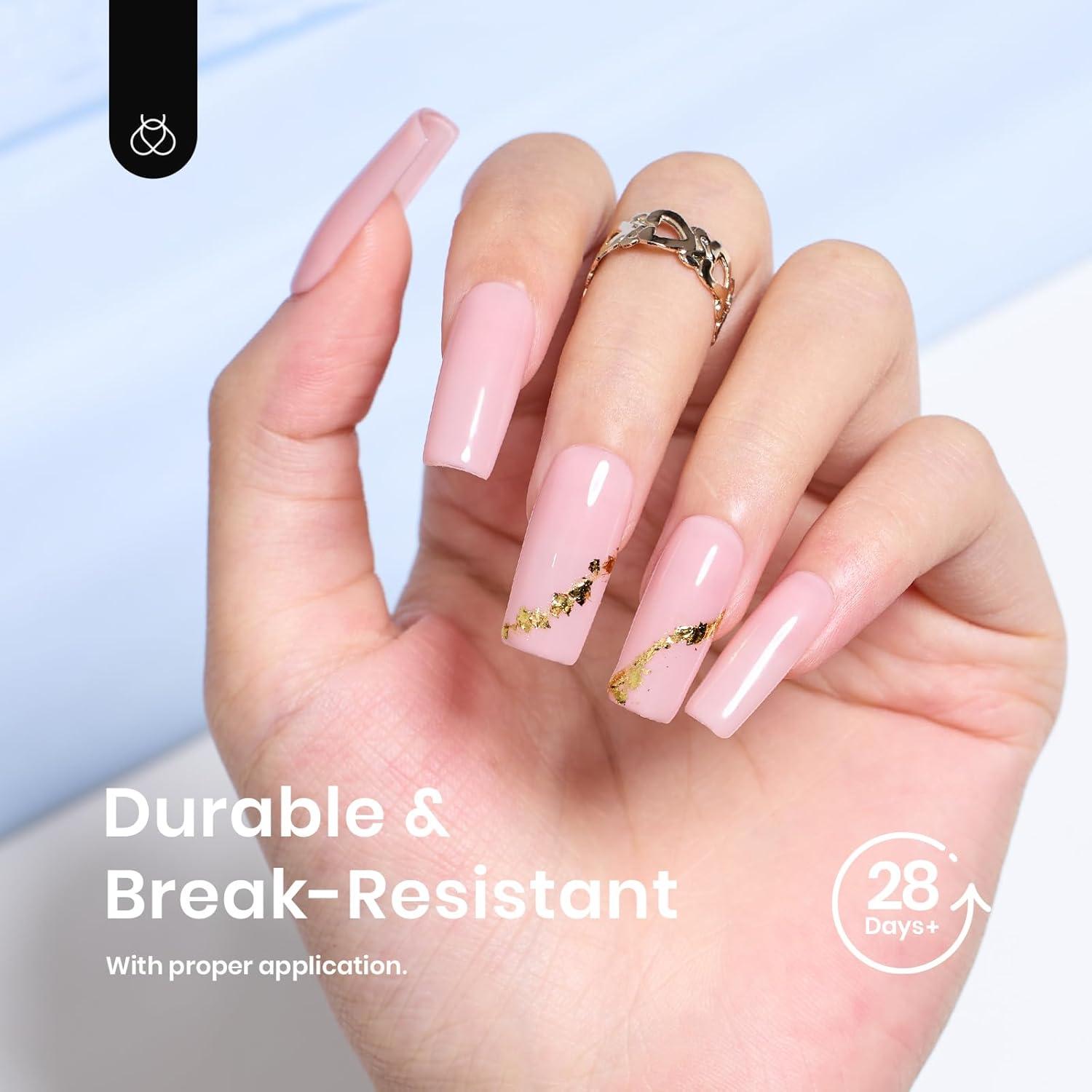 Consejos de Uñas de Gel Beetles Flat-X 320pcs Almendra Corta