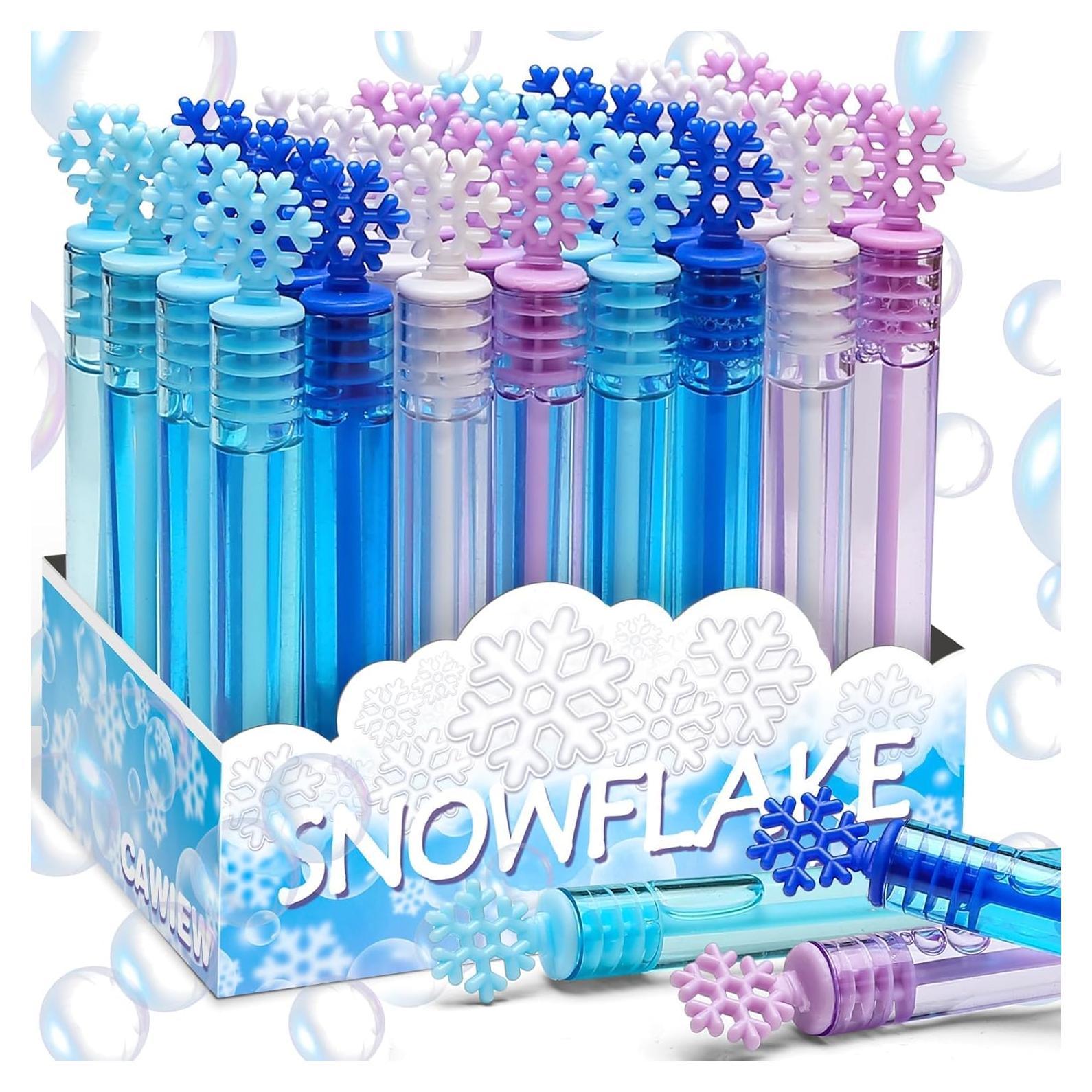 32 Varitas de Burbuja Copo de Nieve Cawiew 10,67 cm