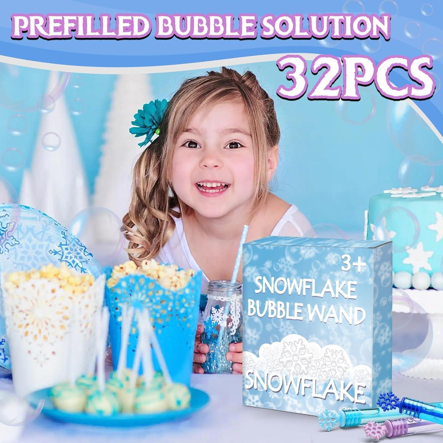 32 Varitas de Burbuja Copo de Nieve Cawiew 10,67 cm