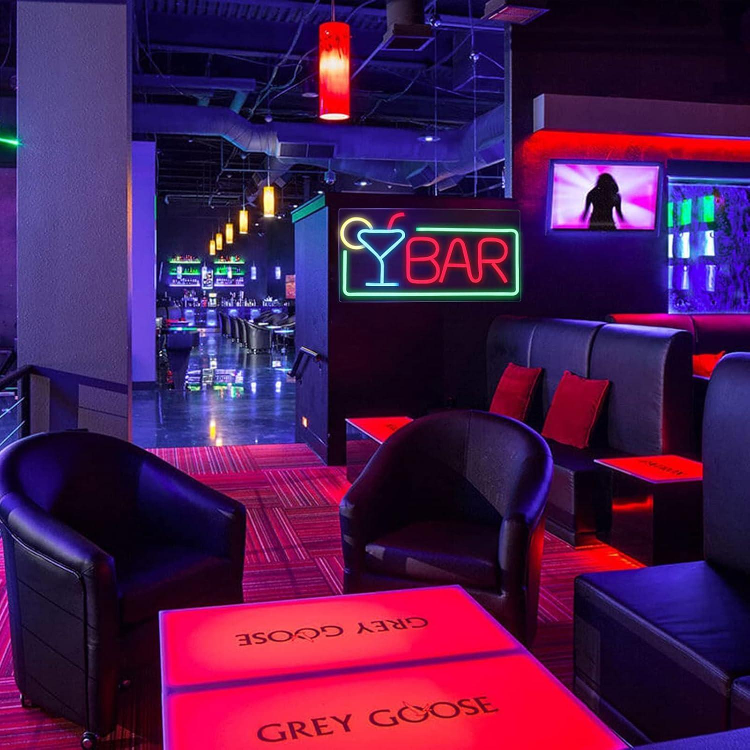 Luz de Neón LED JFLLamp Bar 42x22 cm para Decoración