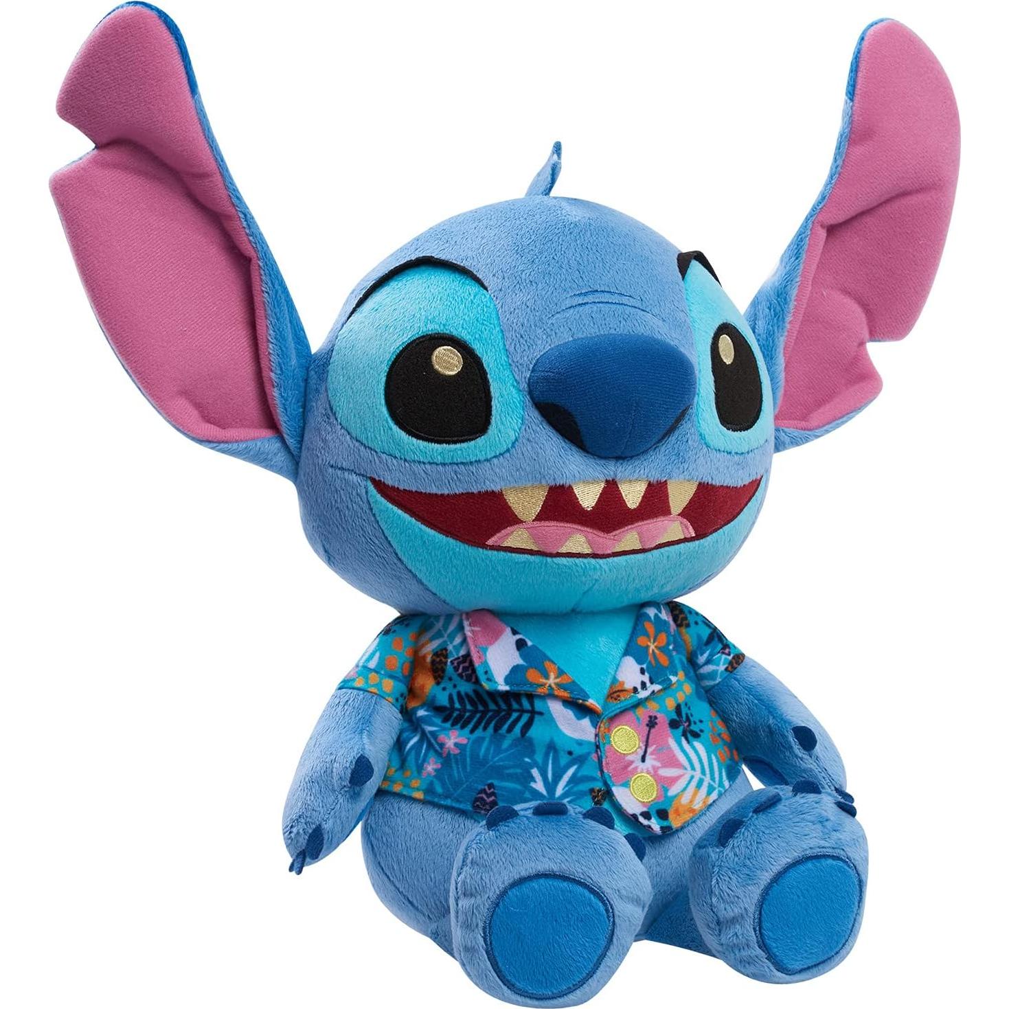 Disney’s Lilo & Stitch 13-Inch Large Stitch Plushie Stuffed Animal, Tropical Theme, Alien, Kids Toys for Ages 2 Up by Just Play