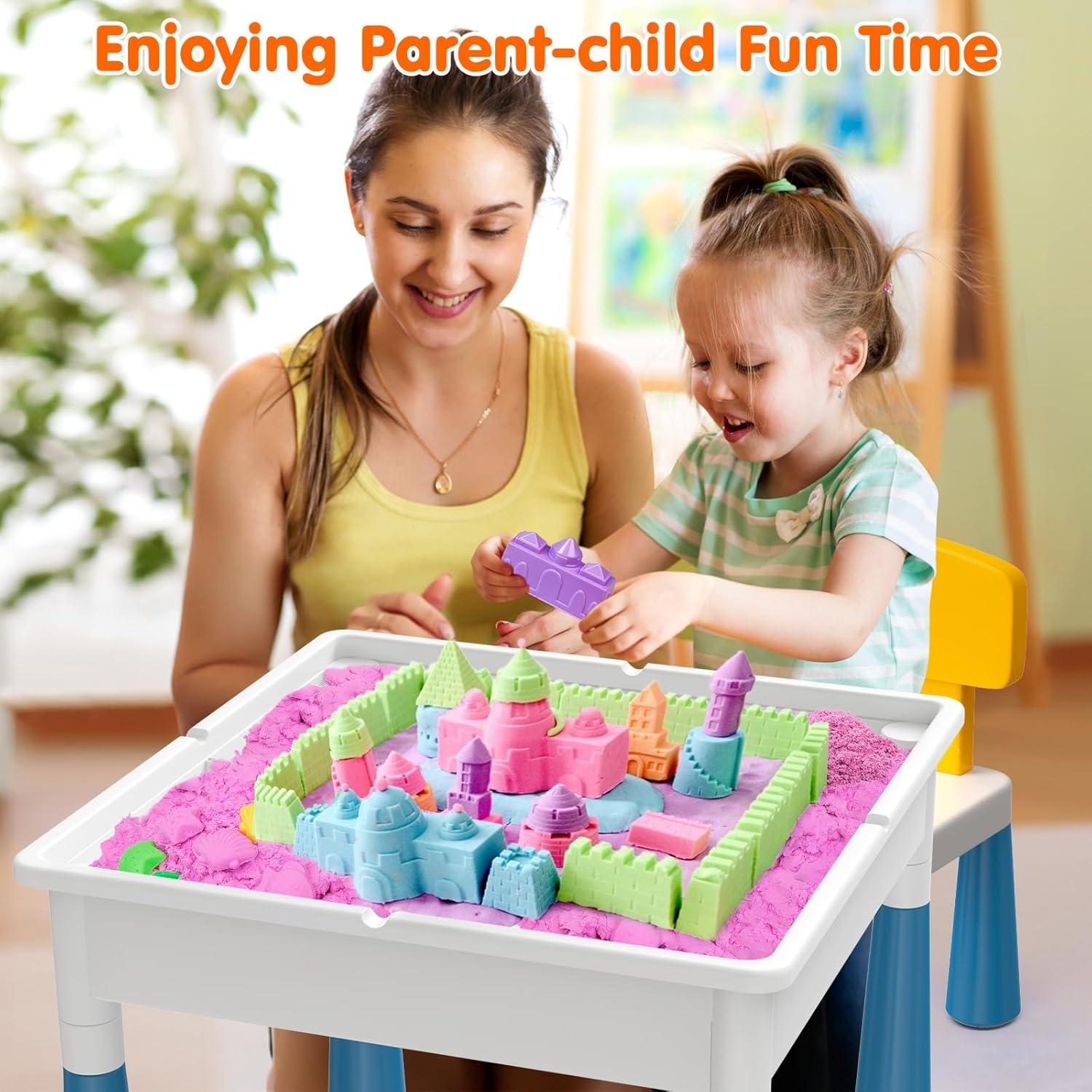 Mesa de Actividades Arscniek 7 en 1 con 152 Piezas