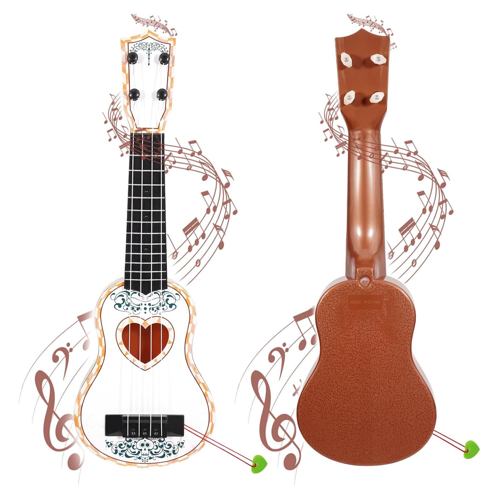 Ukulele Infantil Raimy 43 cm 4 Cuerdas Juguete Musical Blanco