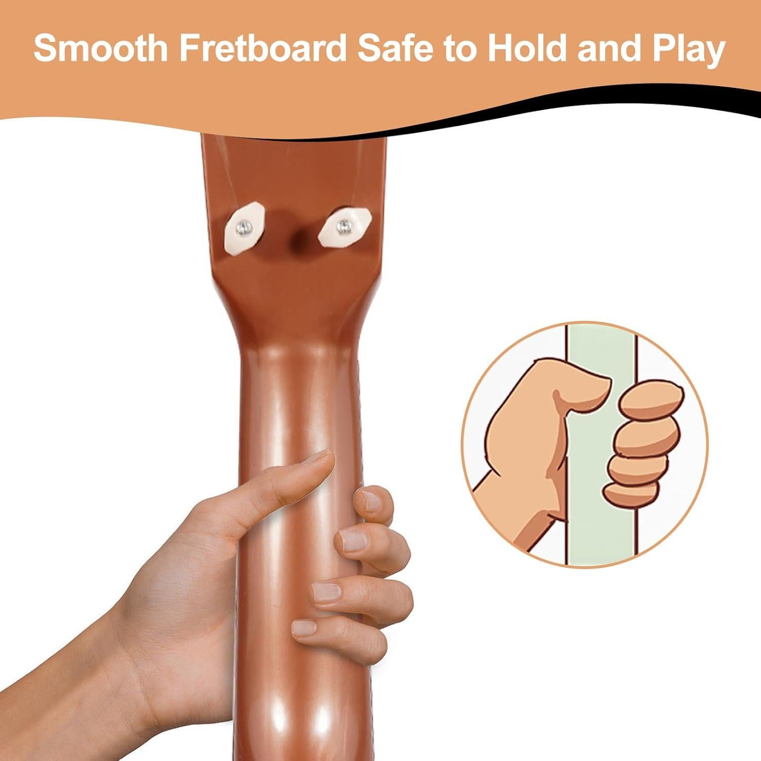 Ukulele Infantil Raimy 43 cm 4 Cuerdas Juguete Musical Blanco