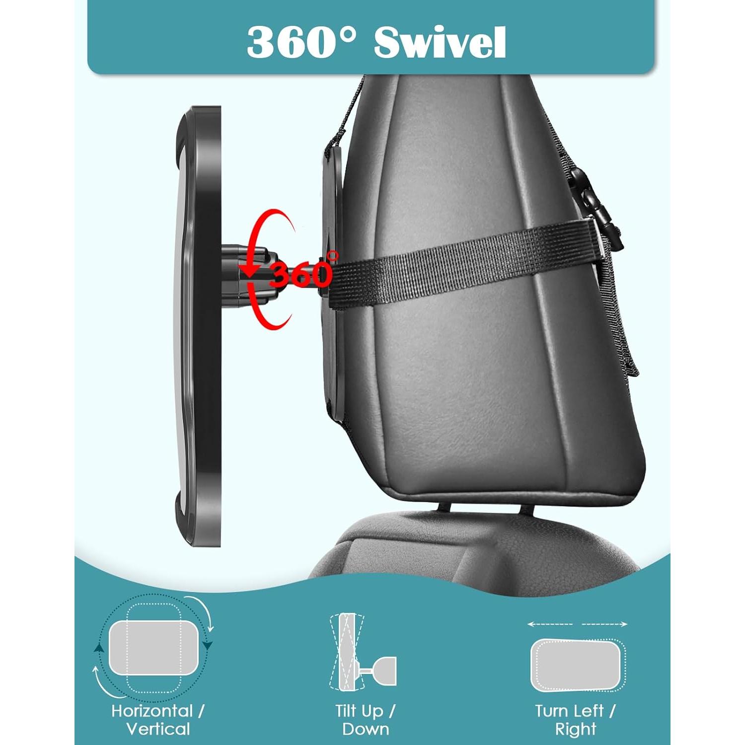 Espejo para Bebé Zacro Irrompible 34.5x19.3 cm Ajustable 360°