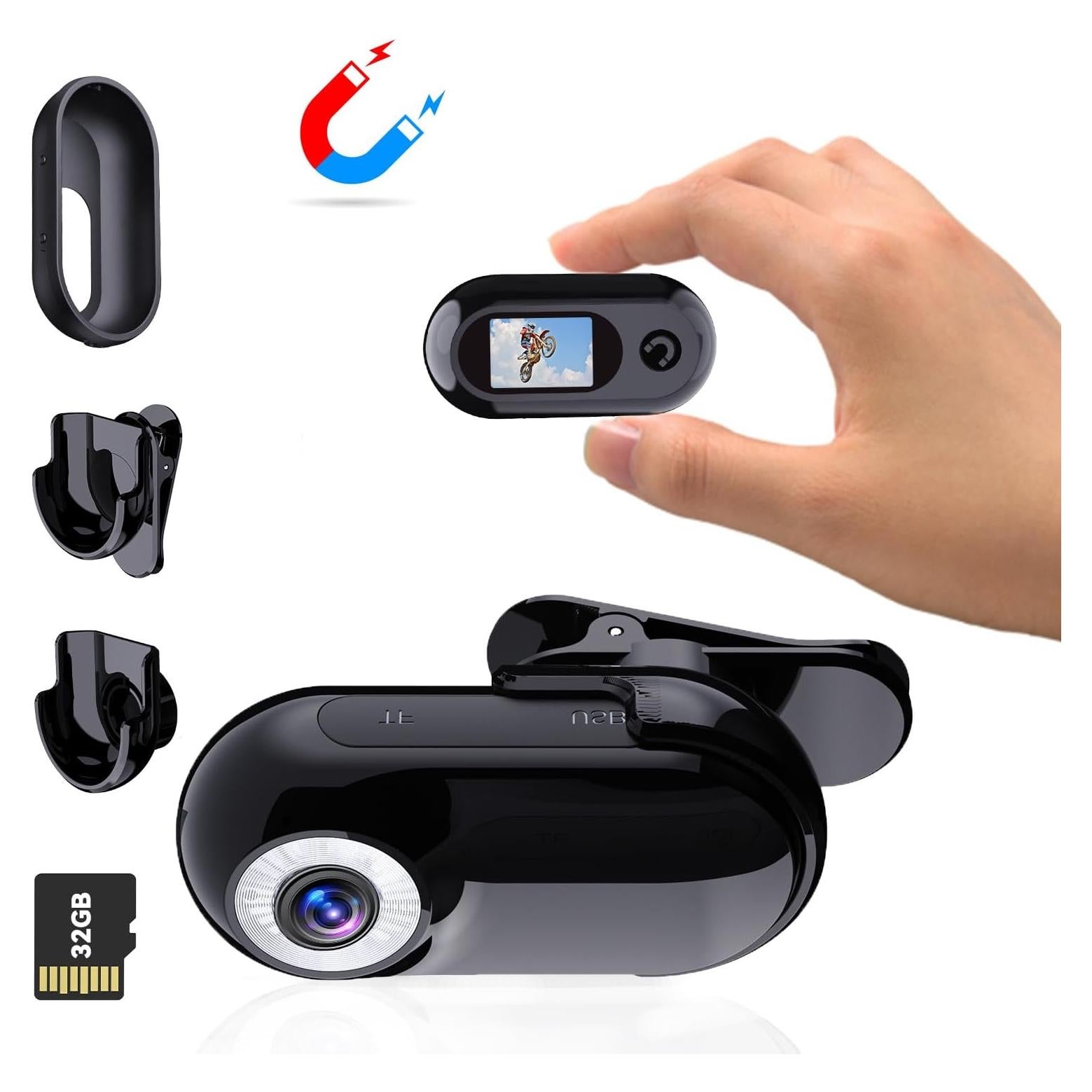 Mini Cámara Corporal Xilecam M300D 1080P con Tarjeta 32GB