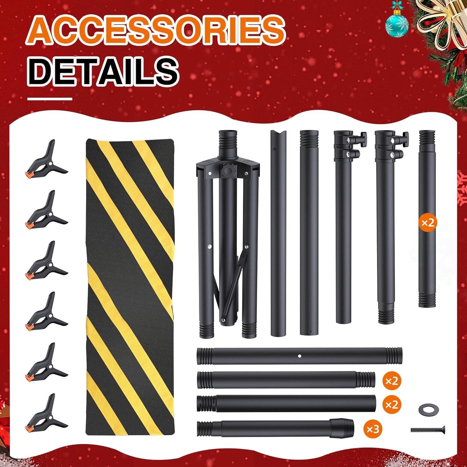 Soporte de fondo ajustable Forlogic 2.55kg 2.4m x 1.6m