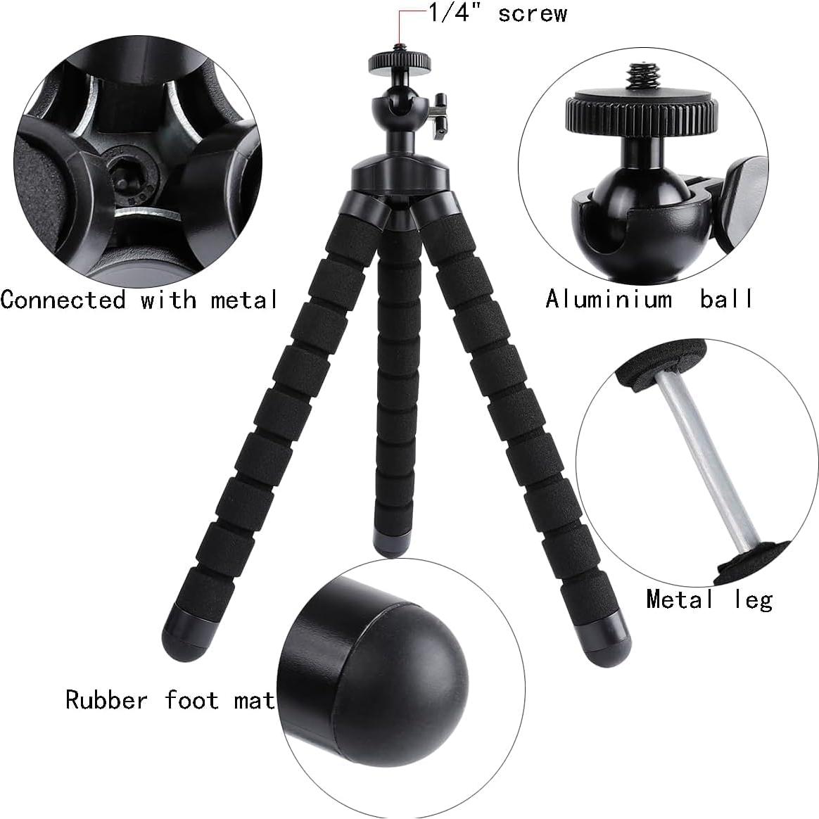 Trípode Flexible Acuvar 6.5" para Cámaras GoPro - Soporte Estable