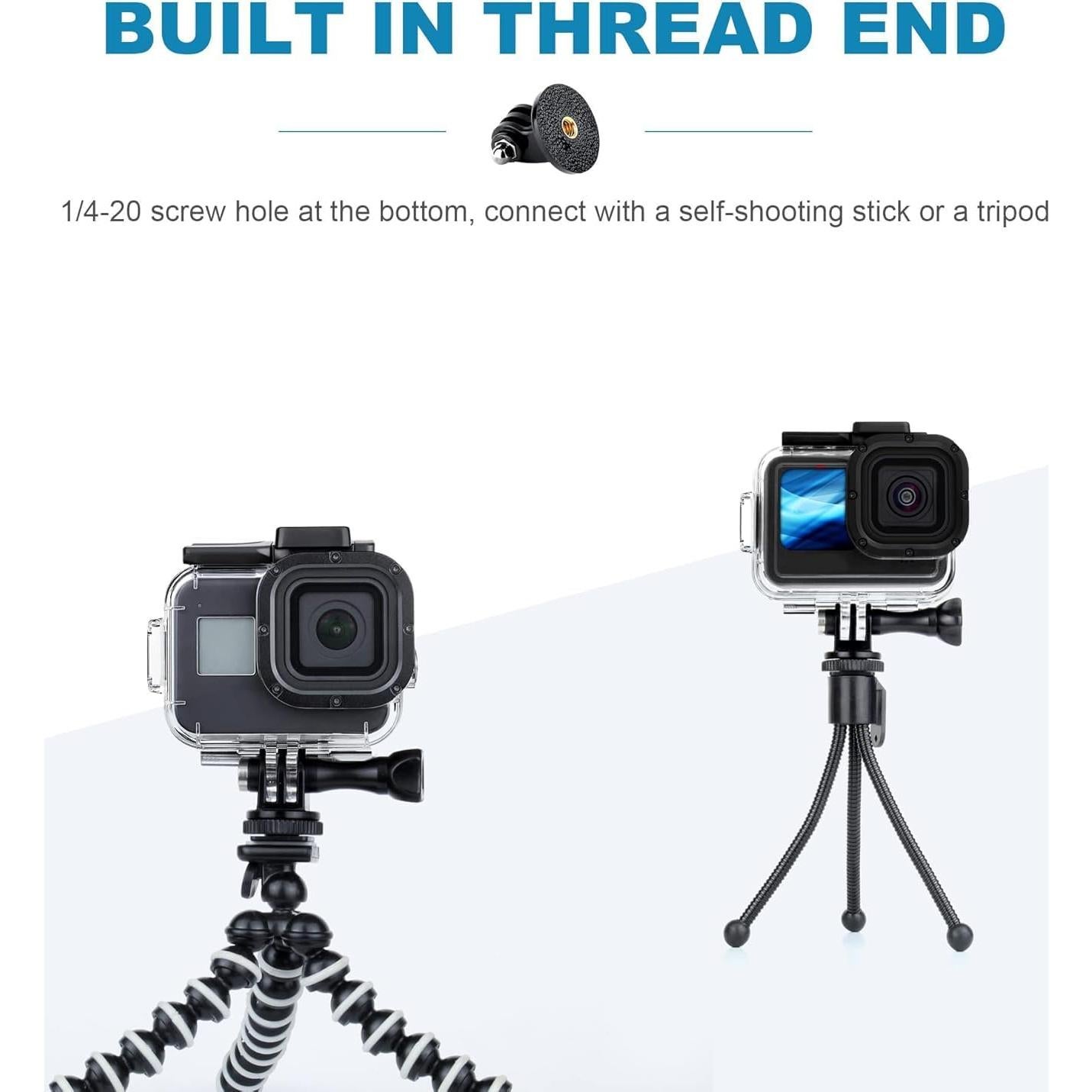 Trípode Flexible Acuvar 6.5" para Cámaras GoPro - Soporte Estable