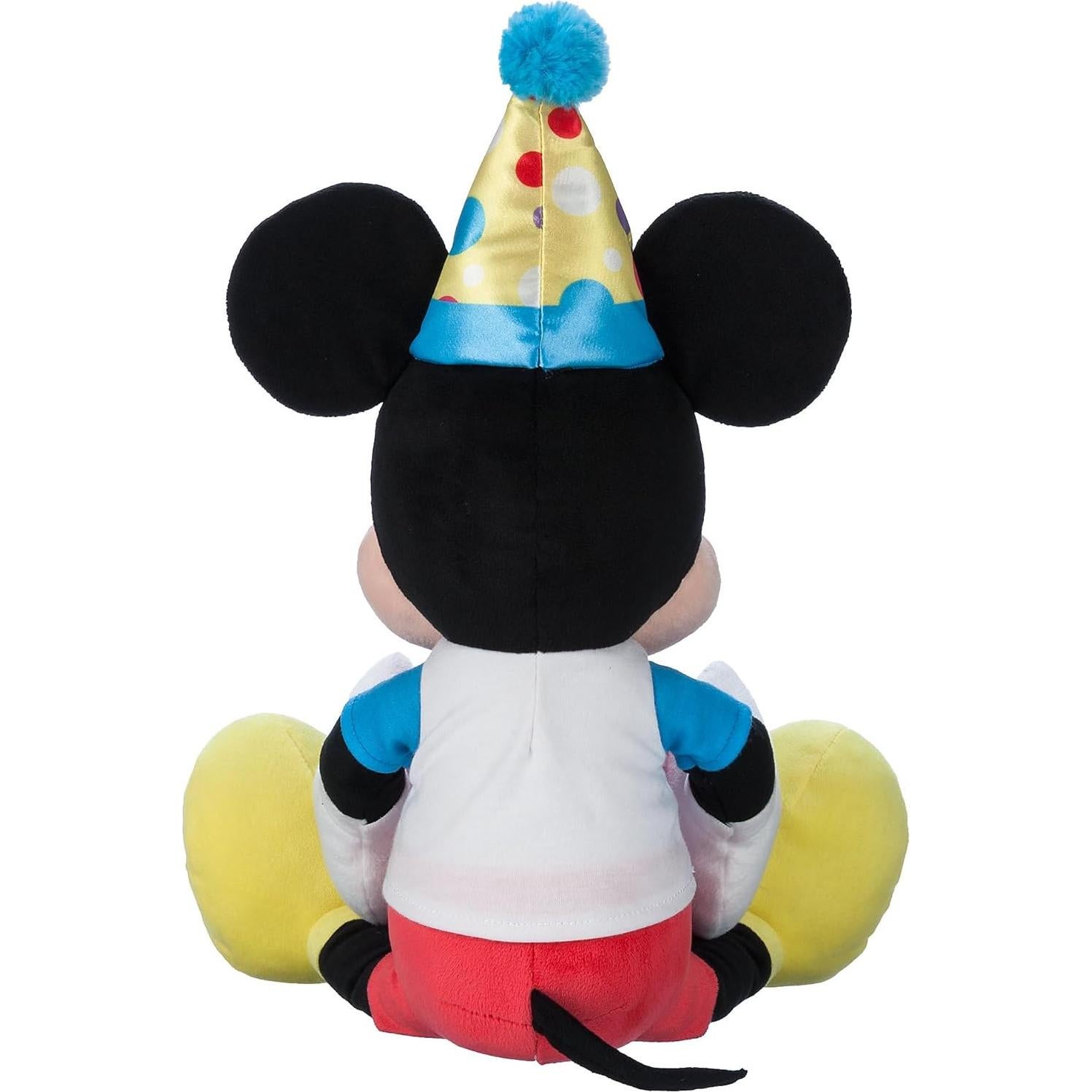 Peluche Mickey Mouse Cumpleaños Disney con Pastel y Sombrero