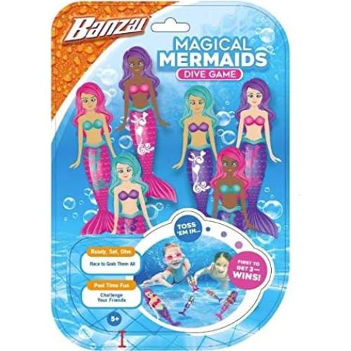 Juego de Inmersión Mágica de Sirenas Banzai - Paquete de 6