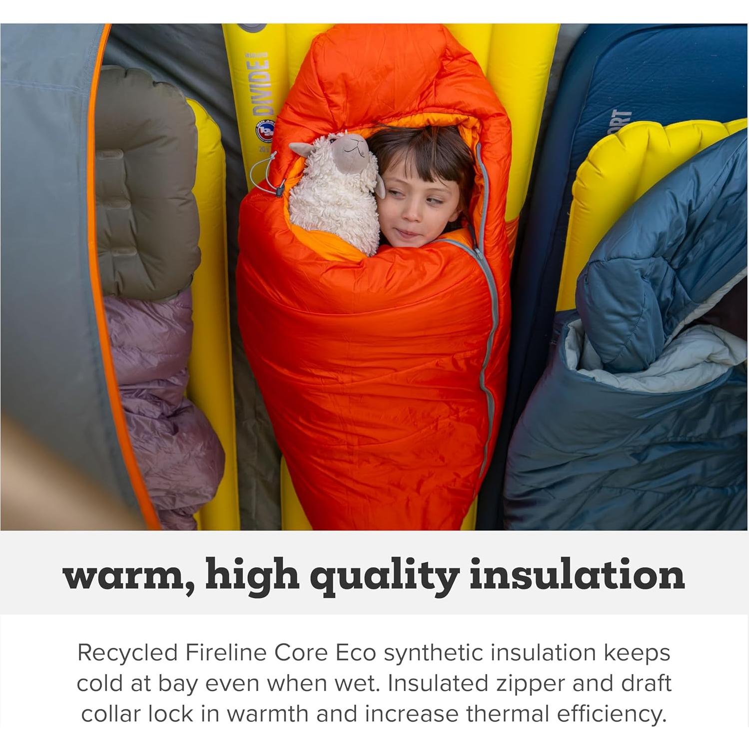 Saco de Dormir Juvenil Big Agnes 20 Grados para Niños