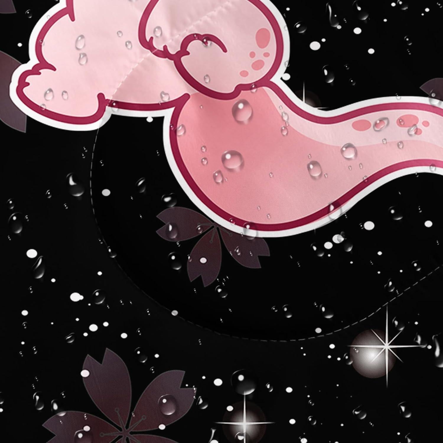 Saco de Dormir QOOMO Axolotl Cherry Blossom 3 Temporadas 229x79cm