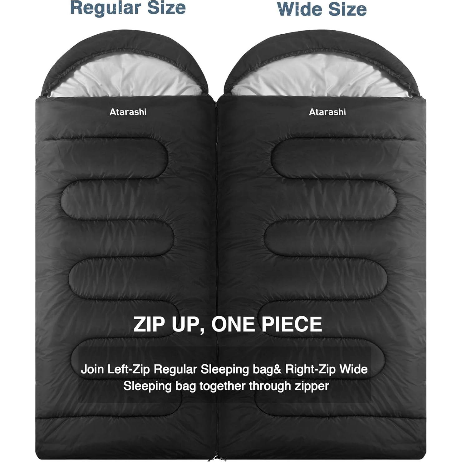 Saco de Dormir Atarashi 4 Estaciones 220x84 cm Impermeable