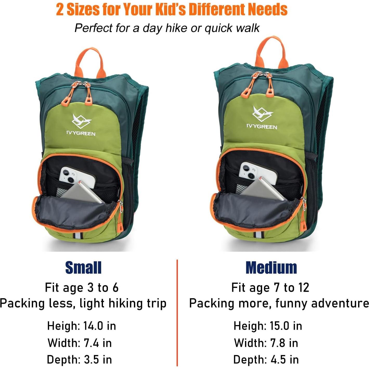 Mochila de Hidratación IVYGREEN IV-501 para Niños 1.5L