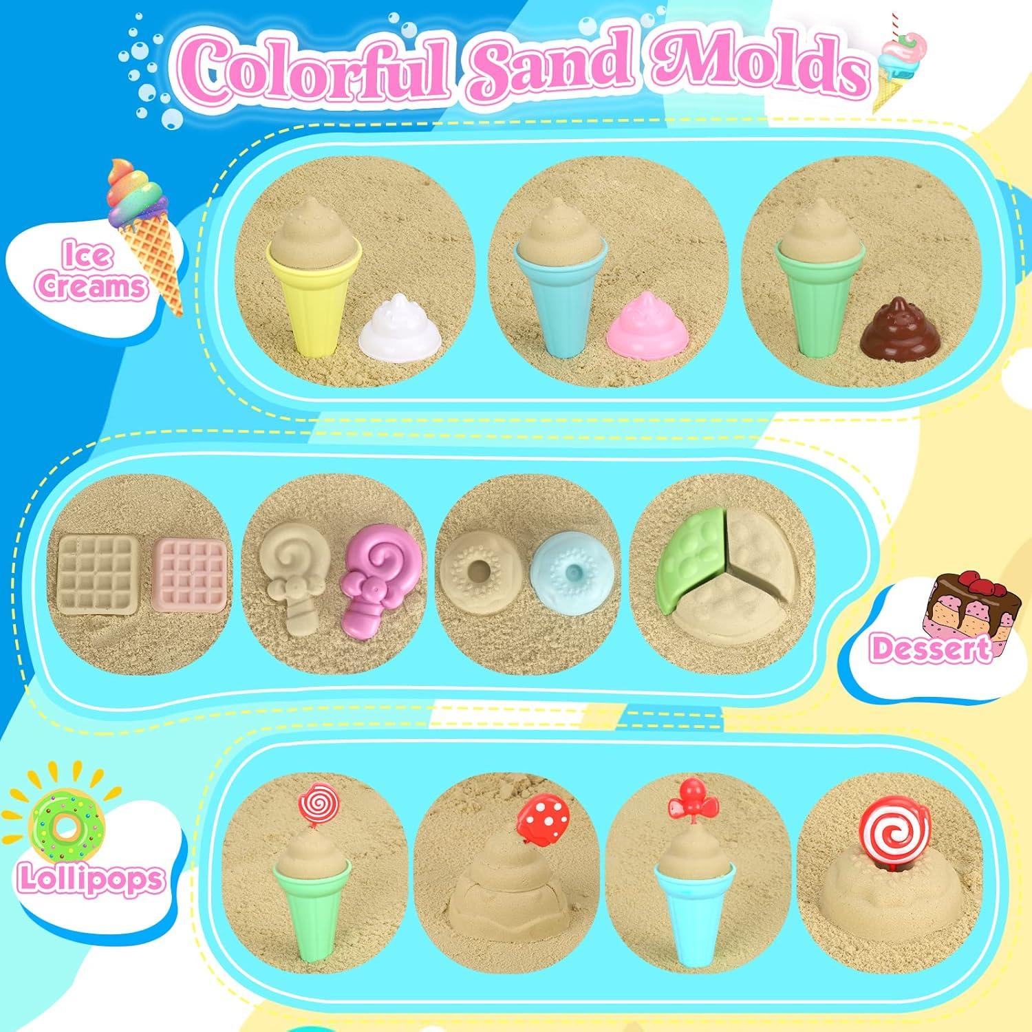 Juego de Juguetes de Playa Plegables Angeer 19 PCS para Niños