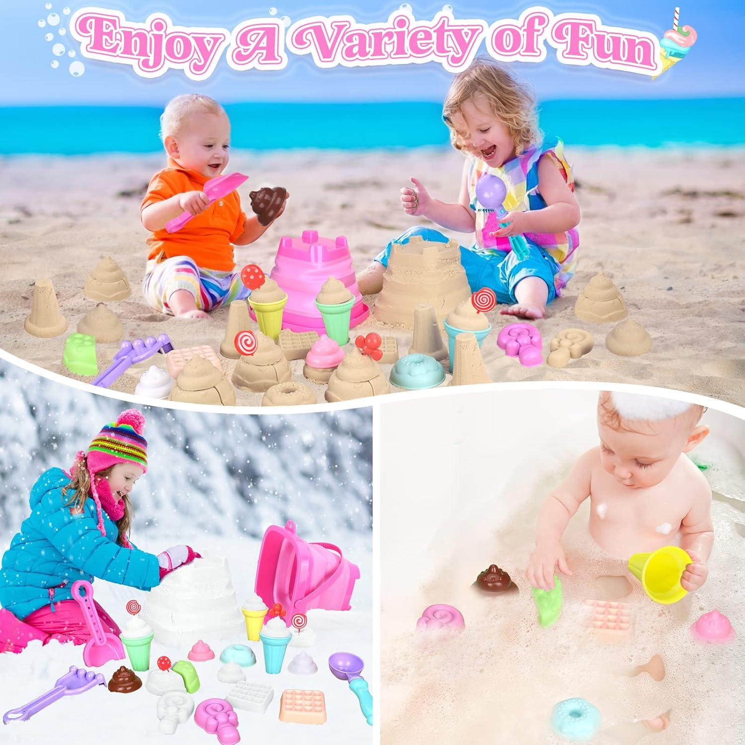 Juego de Juguetes de Playa Plegables Angeer 19 PCS para Niños
