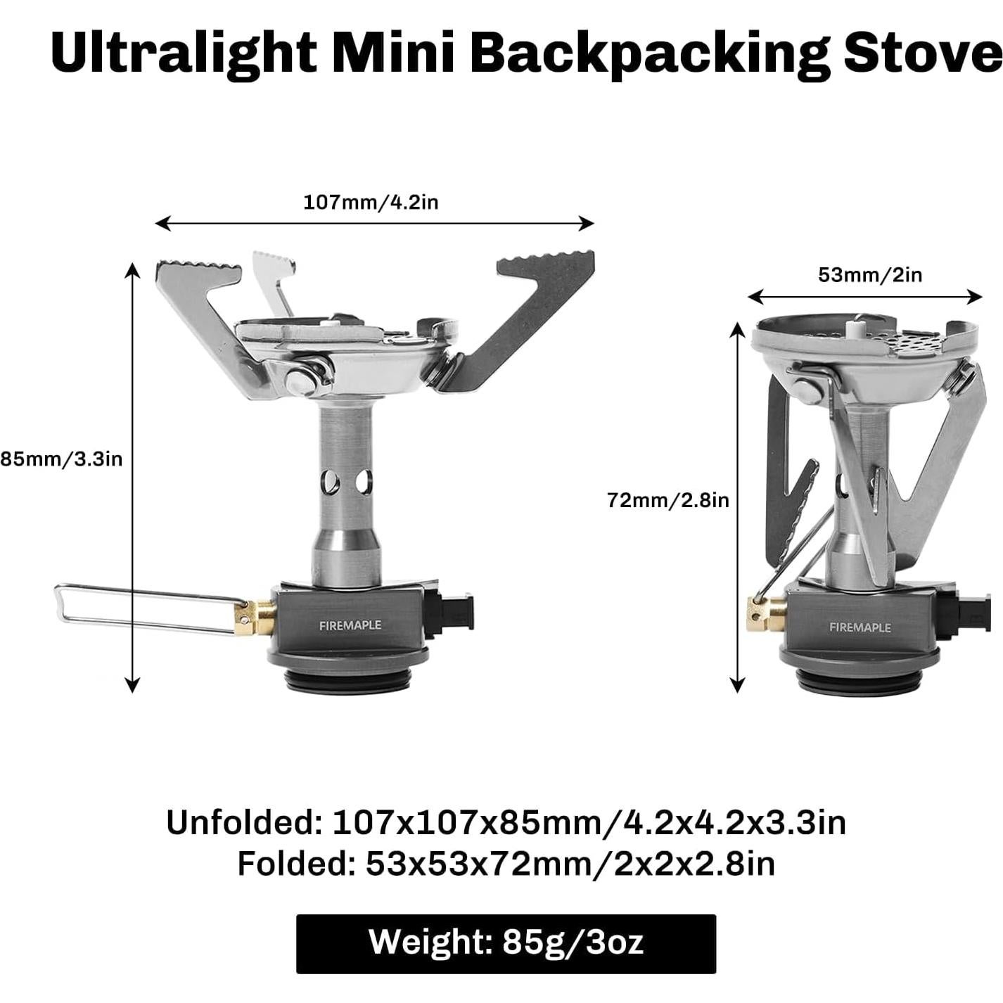Estufa de Camping Greenpeak 1 - Ultraligera 2800W - Portátil