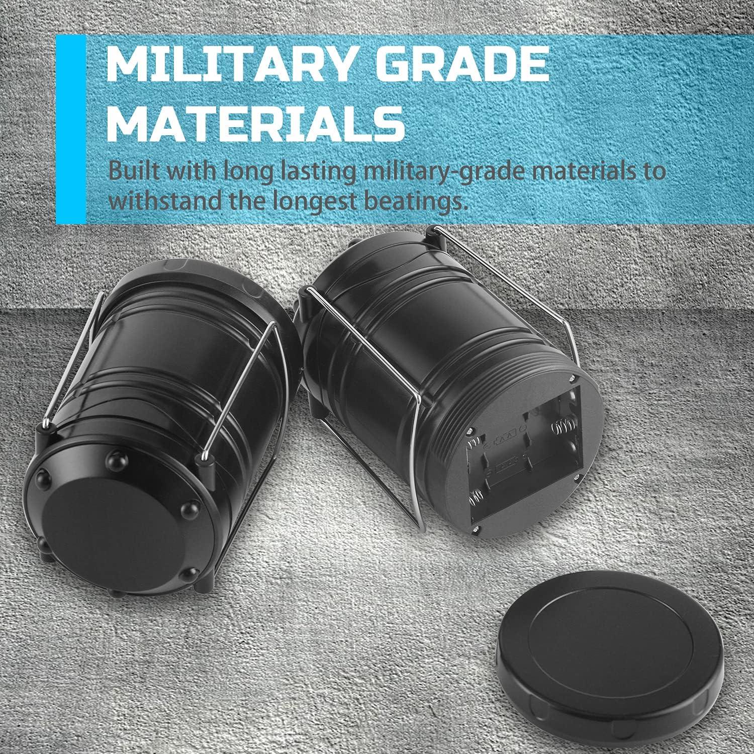 Linterna LED Portátil Lichamp C4BK 30 LEDs 360° Negra