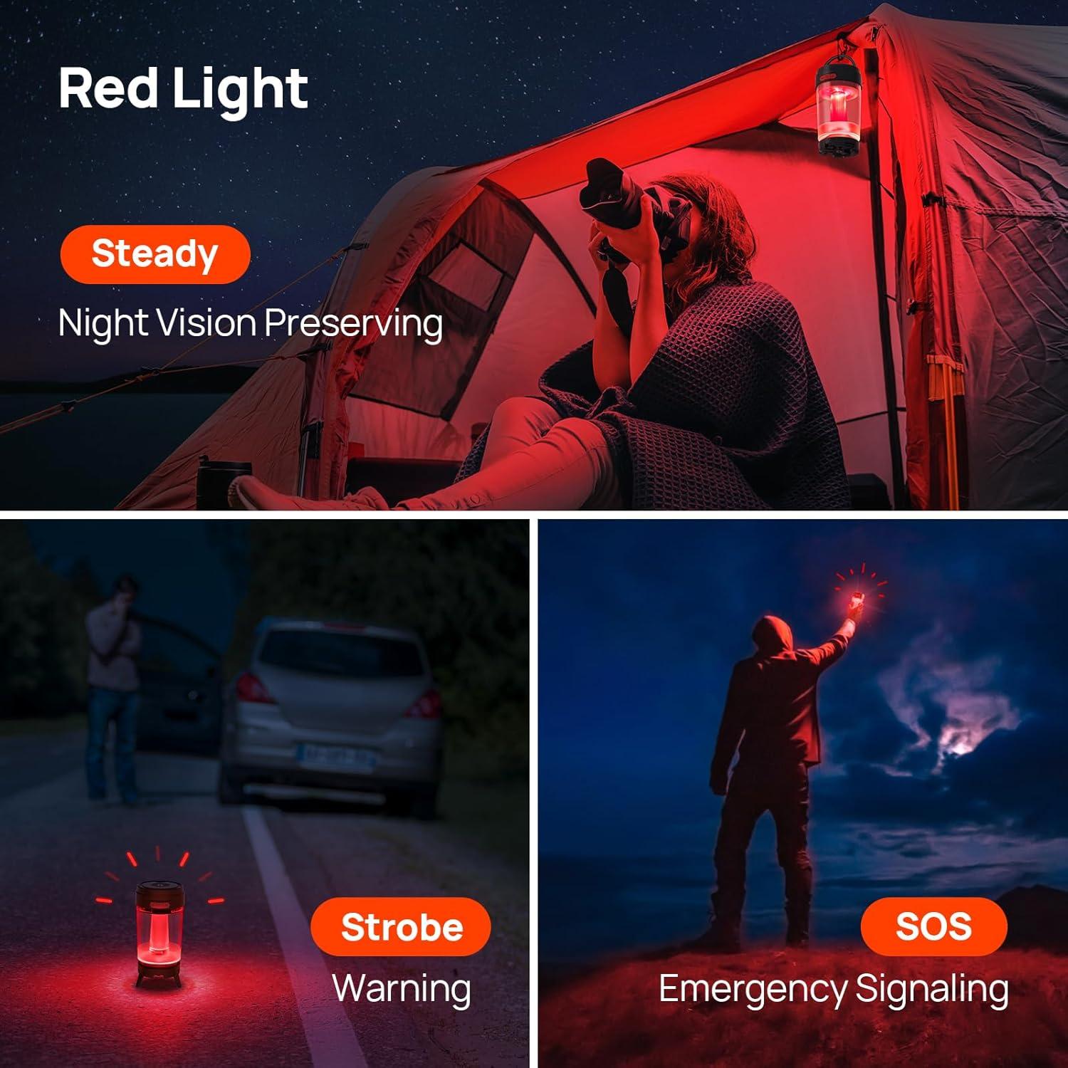 Linterna de Camping LED Consciot C10 Recargable USB-C 425 Lúmenes