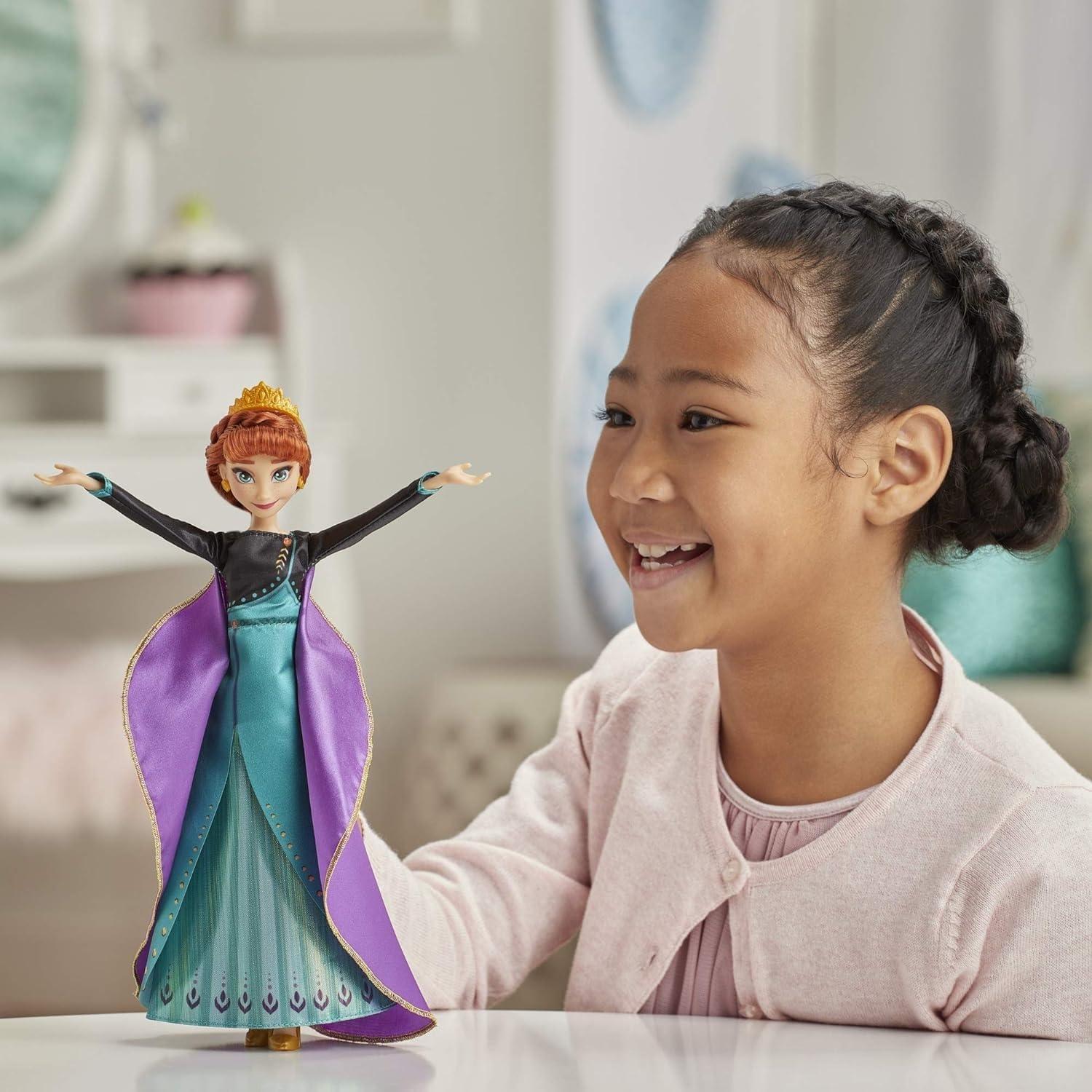 Muñeca Cantante Anna Disney Frozen 2 con Vestido y Accesorios