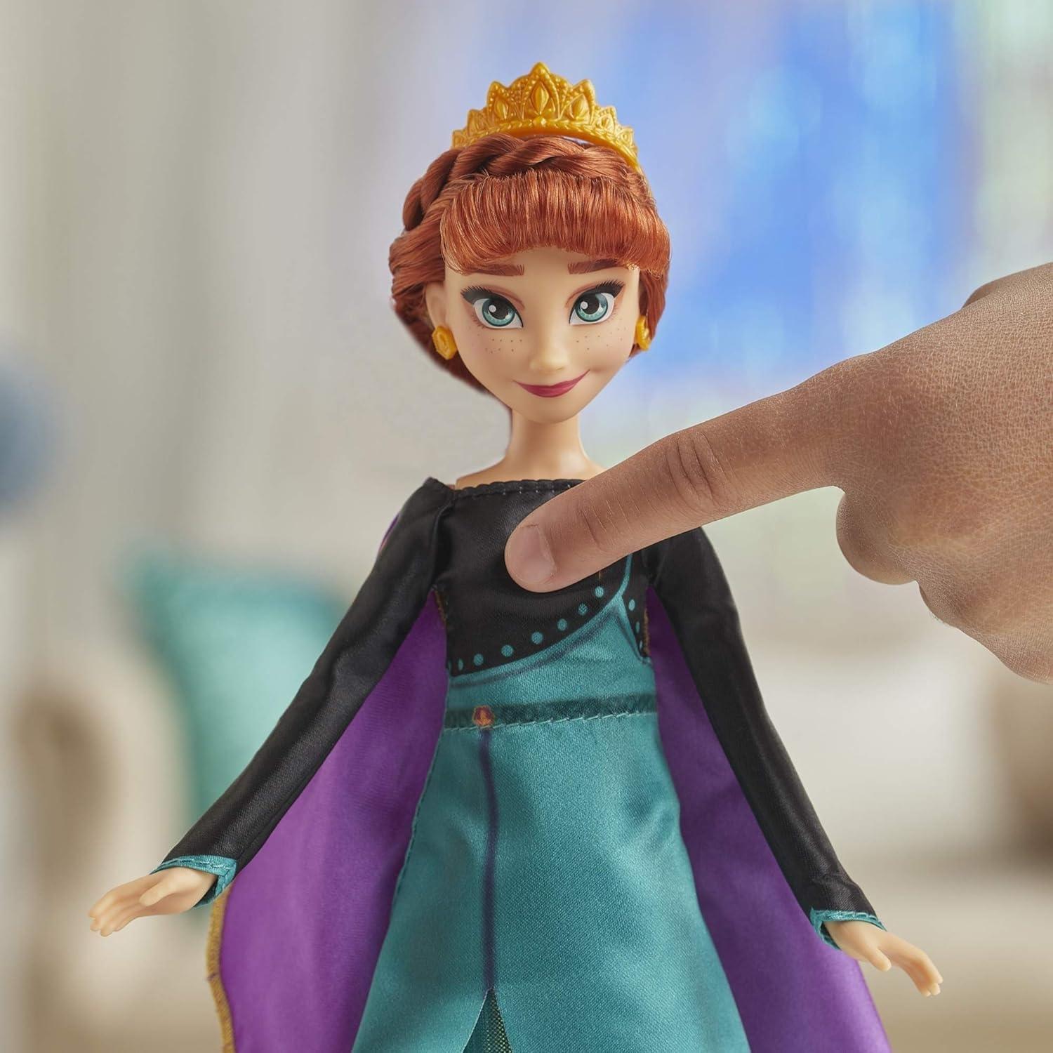 Muñeca Cantante Anna Disney Frozen 2 con Vestido y Accesorios