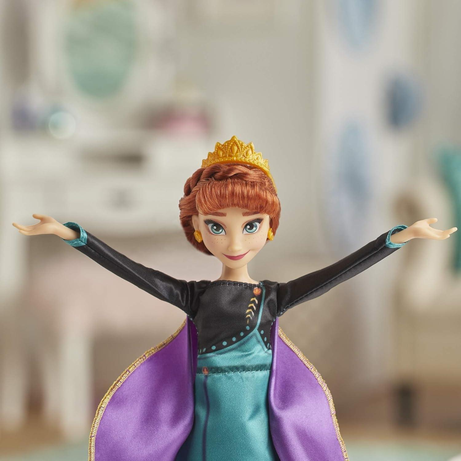 Muñeca Cantante Anna Disney Frozen 2 con Vestido y Accesorios