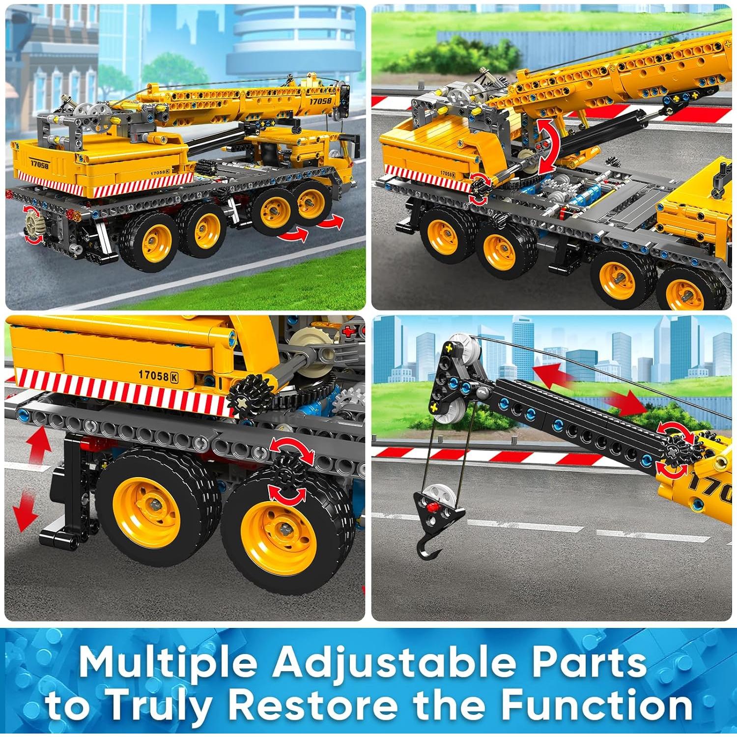 Mould King 17058 Kit de Grúa de Construcción 997 Piezas