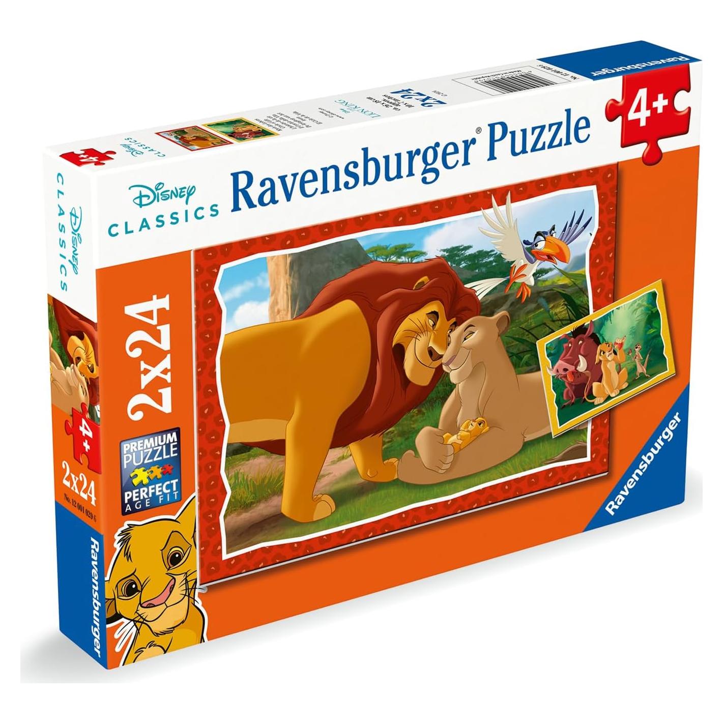 Rompecabezas Ravensburger El Rey León 2x24 Piezas Niños