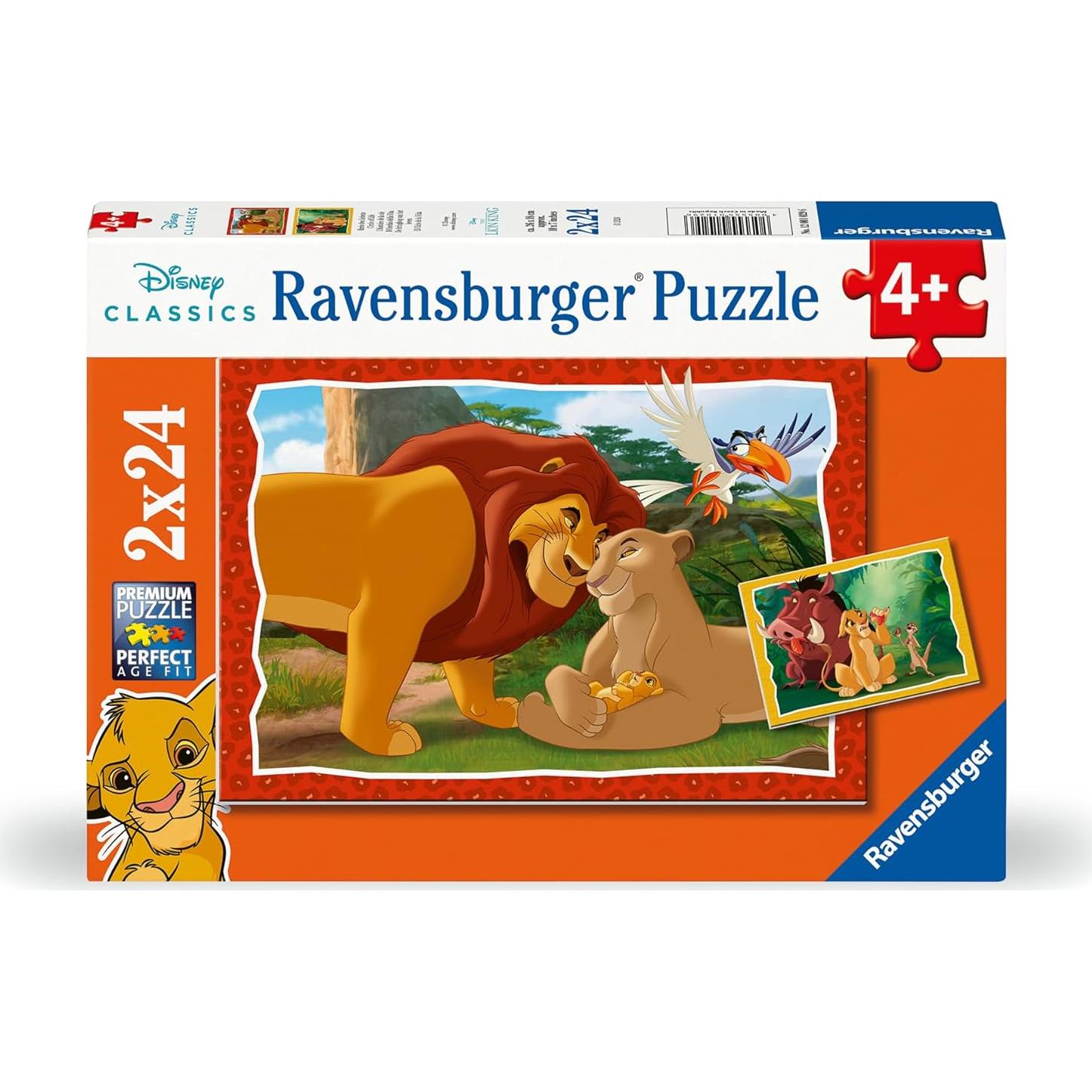 Rompecabezas Ravensburger El Rey León 2x24 Piezas Niños