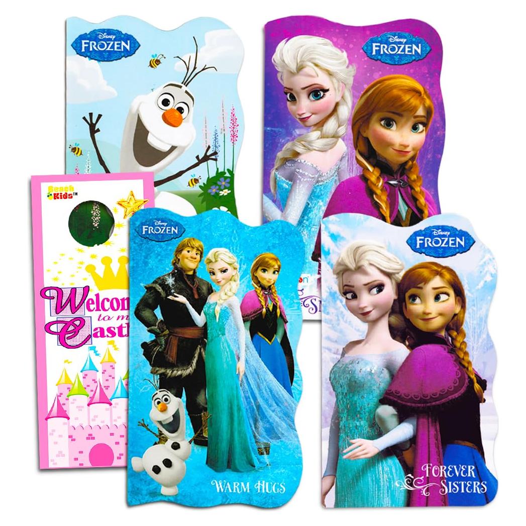 Juego de 4 Libros de Cartón Disney Frozen para Niños