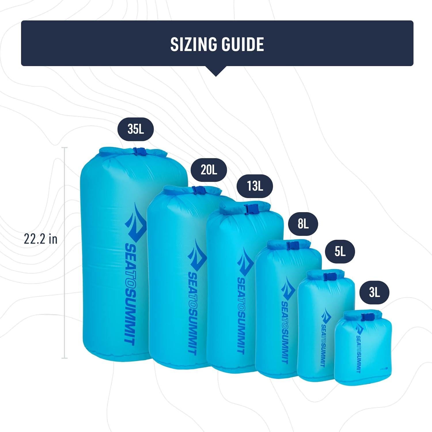 Saco Estanco Ultra-Sil 3L Sea to Summit Azul Atoll Impermeable