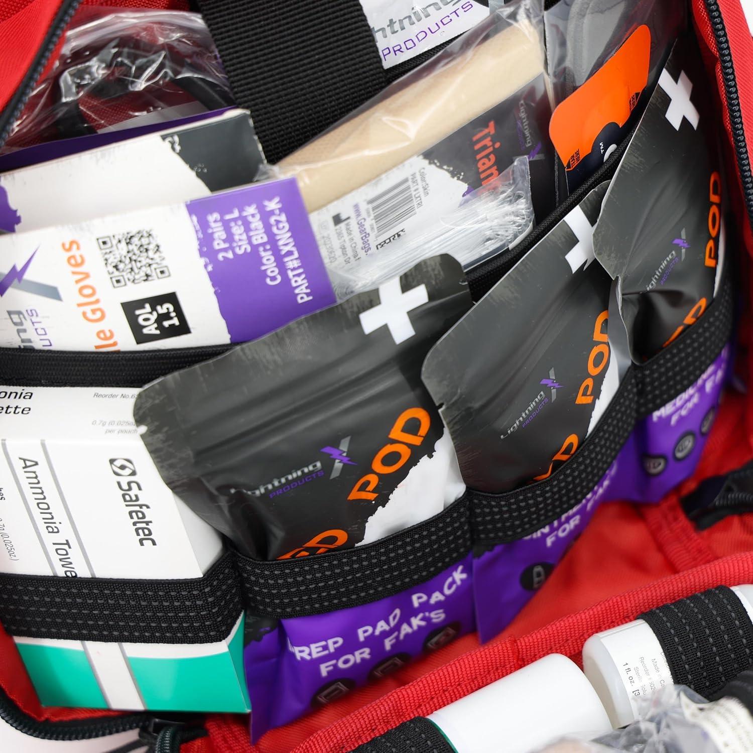 Kit de Primeros Auxilios Individual Lightning X Rojo 1.36kg