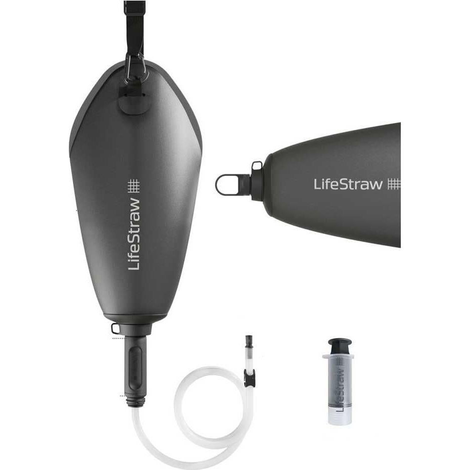 Filtro de Agua por Gravedad LifeStraw Peak 3L Gris Oscuro
