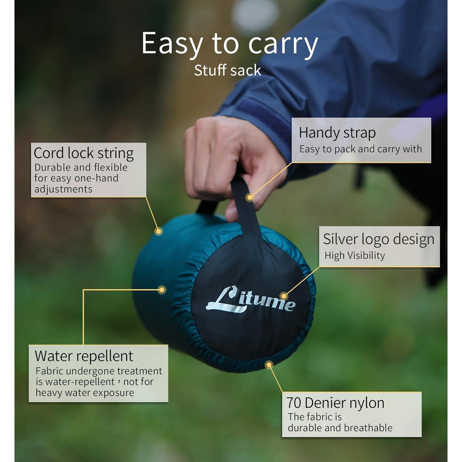 Forro de Saco de Dormir Litume Thermolite 22°F (12°C) Momia