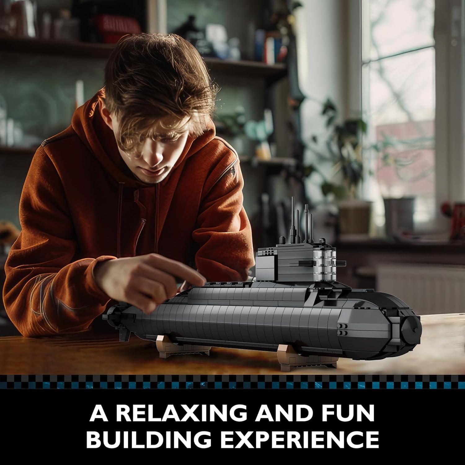 JMBricklayer Submarino Nuclear 61505 con Luces LED 1,54 kg